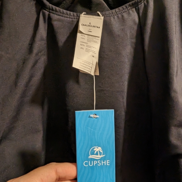 Cupshe x Iskra Underwire Tummy Control Black One Piece Swimsuit L - Picture 5 of 7